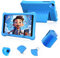 Wqplo Tablette pour Enfants 8 Pouces Android 12 Tablette Enfants 1280 * 800 IPS HD Écran 4000 MAH WiFi Bluetooth Double caméra Mode de Contrôle Parental Case d'amortissement (Bleu)