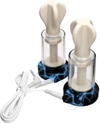 Elektro Schock Nippel Sucker Elektrostimulation Nippelsauger Sex Toy | Brustwarzensauger Brust Massagegerät Stimulator Klitoris Sauger SM Sexspielzeug für Frauen Paare