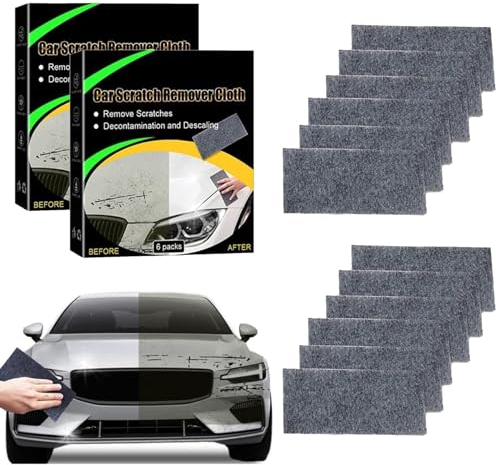 12 pcs Nanosparkle Cloth Tuch Auto Kratzer Original Test Erfahrungen Reparaturcar Scratches Remover Tücher Cleaning Magic Car Scratch Remover Für Autokratzer Reparatur Leichten Kratzfarben Lackpflege