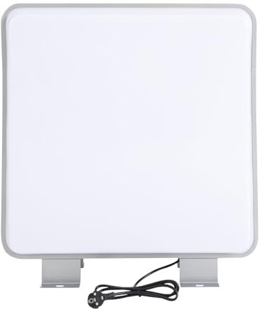 JAYEUW LED Doppelseitiger Leuchtkasten Lichtwerbung Beschilderung 60x60cm Square Leuchtreklame Wasserdichte Doppelseitig Werben Plakatkasten Lichtbox für Shop Bar Cafe Tee Salon Dekor Werbetafel 250V