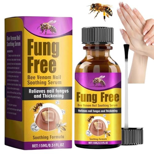 Bee V-enom Nail Serum,Bee V-enom Nail Treatment Serum,Nail Fungus Treatment Solution,Nail Growth and Repair Serum,Ingrown Toenail Treatment Drop,Fungal Nail Treatment,Nail Strengthener for Thin Nail