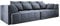 DomiMeble | Big Sofa Tiga XXL, Schlafsofa, Couch, Schlafcouch mit Schlaffunktion 302 cm Breit (Cloud 91)