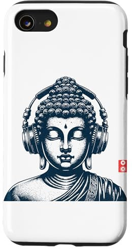 Buda retro vintage con Auriculares Carcasa para iPhone SE (2020) / 7 / 8