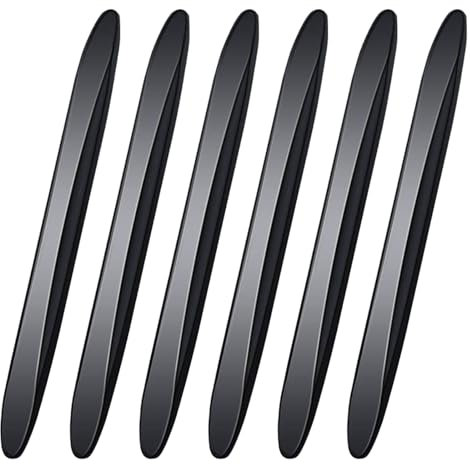 6 PCS Car Door Bumper Protection Pads Sill Protector Protectors Anti Collision Strip Edge Protector Suitable for General Car Doors, Bumpers (Black)