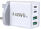 USB C Fast Charger Plug, 40W 4-Port Multi USB Charging Plug UK Dual Port PD Power Adapter + QC Multiport Mains Wall Charger Type C for iPhone 16 15 14 13 12 11 Pro Max XS XR, Samsung, iPad