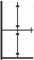 Wenjingqi 151183 Duschabtrennung Duschabtrennung Duschabtrennung 100 x 190 cm ESG Klarglas
