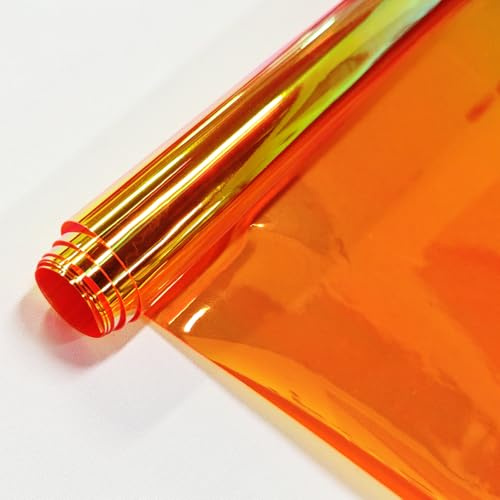 JERLITU Schillerndes transparentes Blatt, transparentes PVC-Vinylgewebe zum
