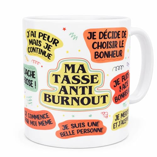 France Design Mug tasse burnout personnalisé - Cadeau pour collègue | Original