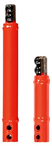EzyRoller Drifter X Spinner X Ersatzteil Verlängerung Stange Trike Funfahrzeug Scooter 3 bis 14+ Jahre Rot Kurz + Lang 110 mm + 197 mm Durchmesser 25 mm
