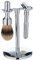 Merkur – Rasier-Set, 3-teilig, glänzend, inkl. Rasierer Futuri, grauer Rasierpinsel und Halterung