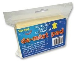 In Car Windscreen Chamois De-Mist / Demister Pad - Ideal for them Frosty cold Nights & Mornings