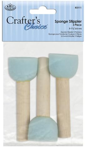 Crafters Choice Pack of 3 Variation Sponge Crafting Tools Sponge Stippler Set