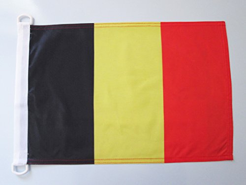 AZ FLAG Bandiera Navale Belgio 45x30cm - Bandiera Maritima Belga 30 x 45 cm speciale Nautismo, Padiglione Nautico