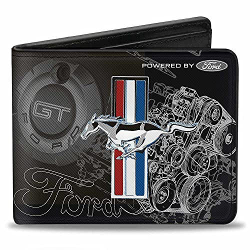 Buckle-Down Herren Geldbörse, Mehrfarbig, 4.0 x 3.5
