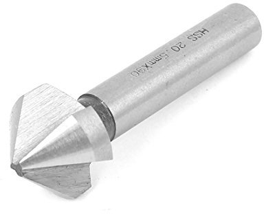 sourcing map 20.5x10mm HSS 90 Degré chanfrein chanfreiner Fraise Fraises