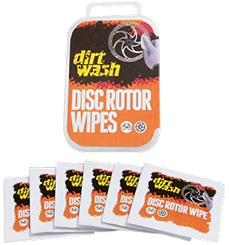 Weldtite 6 x Dirtwash Cycle disc brake cleaner wipes for bike Rotors