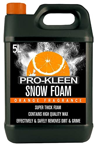 Pro-Kleen my661 Snow Foam pH Neutral, Super Thick and Non-Caustic – Easy to Use 5L (Orange Fragrance) (5L Orange)