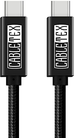 CABLETEX USB C Kabel auf USB 3.2 Gen1 Typ C 1 Meter Ladekabel Datenkabel für USB 3.0 Computer und Smartphones
