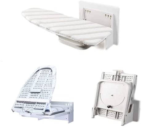Nisorpa Tabla de Planchar montada en la Pared de 37 x 13 Pulgadas, Plegable, giratoria de 180° con Cubierta Resistente al Calor, Tabla de Planchar de Pared, Ahorro de Espacio para el hogar y