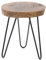DESIGN DELIGHTS BEISTELLTISCH BAUMSCHEIBE | Tamarindenholz, Metall, Ø 34 cm, H38 cm | Couchtisch, Blumentisch, Telefontisch aus Holz