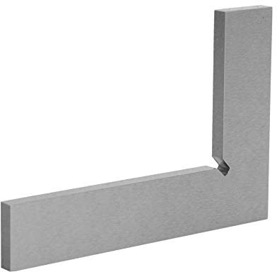 Hilitand Stainless Steel Right Angle Ruler, High Accuracy 2 Straight Edges 90 Degree Ruler, Measuring Tools for Flat Edge and Square Measurement(100 x 70mm)