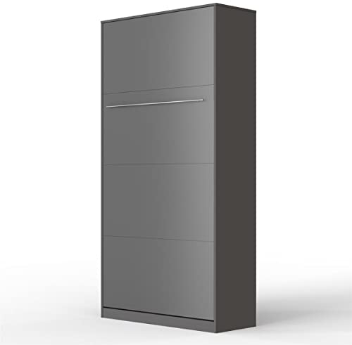 SMARTBett Schrankbett Standard Anthrazit 90 Vertikal