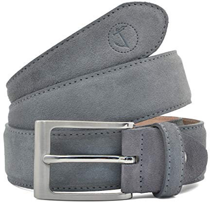 Seajure Herren Grauer Wildledergürtel (95)