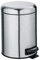 WENKO Treteimer Mod. Leman, 5 Liter, mit herausnehmbarem Einsatz, aus rostfreiem Edelstahl, 21 x 24 x 28 cm, satiniert