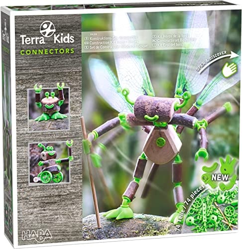 HABA 306308 - Terra Kids Connectors – Konstruktions-Set Waldhelden, kreativ ab 8 Jahren