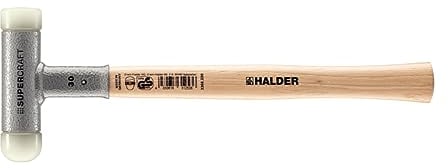 Supercraft Schonhammer, mit schwingungsdämpfendem, ergonomisch geformtem und lackiertem Hickorystiel und abgerundetem Einsatz | D=30 mm | 3366.230