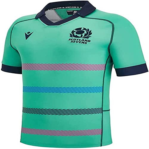 Macron Unisex Scotland Rugby 2022/23 7s Auswärtstrikot, Navy, L