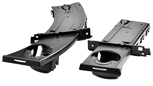 MKptopia 1 Paar Getränkehalter für die vordere Mittelkonsole, kompatibel mit B-MW E90, E91, E92, E93 (Schwarz)