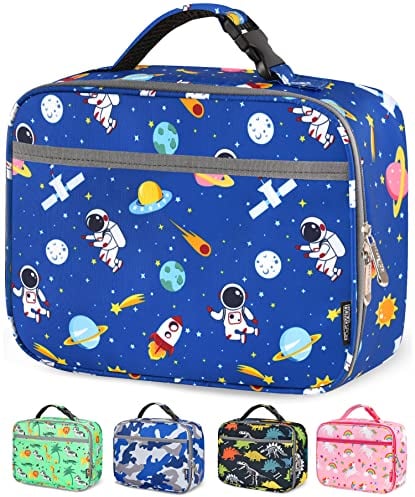 HOMESPON Insulated Kids Lunch Bag Thermal Meal Prep Tote School Lunch Box for Boys Girls (Space)