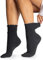 alber's BIO COMFORT – Lot de 5 paires | Chaussettes courtes pour femme en coton bio, sans élastique, confort optimal, coutures plates, idéales pour pieds sensibles | Noir | Taille 36–41