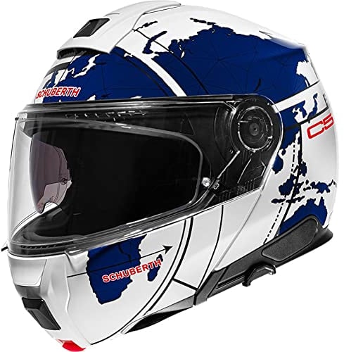SCHUBERTH HELMET C5 ECE DEKOR GLOBE BLUE 59 (L)