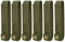 Azarxis MOD Strap Tactical Molle Gurtband 15,2 cm Militärzubehör Befestigungen für Rucksack Molle Panel Weste Taktischer Duty Gürtel (Grün - 6 Stück)