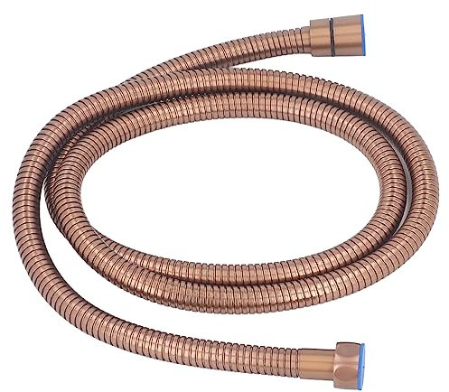 Tuyau Flexible de Douche, Tuyau de Chauffe-eau Résistant à la Corrosion de 1,5 Mètre Installation Facile Acier Inoxydable à Usage Domestique (Or rose)
