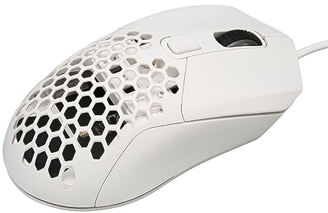 Garsent Wired Computer Mouse, RGB Backlit 7200 DPI Office Mice with Programmable Keys, Adjustable DPI Gaming Mouse, for PC,Computer,Laptop,Desktop,Windows,Chromebook (White)