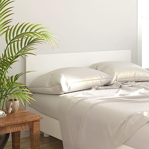 FIRBNUS Kopfteil 160x1,5x80 cm Weiß Holzwerkstoff Klassisches Design Bettkopfteil Feuchtigkeitsbeständigkeit Modischen Schlafzimmer Dekoration für Betten Ohne Kopfteil Vorgesehen