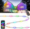 SUBOSI 5m Wifi intelligent rgbww avec IC éclairage extérieur permanent lampe murale spot encastré avec 12 Lumières avant-toit,DC12V,Luminaire Extérieur avec alexa, Assistant Google,IP67 Étanche
