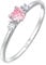 Elli Ring Damen Verlobungsring Herz mit Zirkonia Kristall in 925 Sterling Silber