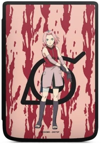 DeinDesign Coque pour liseuse Compatible avec Vivlio Touch Lux 5 Etui pour liseuse Protection pour liseuse Naruto Shippuden Produit sous Licence Officielle Sakura