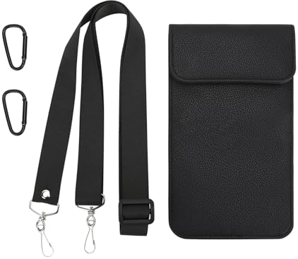 dobsechs Tasche mit Signalblockierungsfunktion, Strahlenschutz RFID Faraday Tasche für Handy bis 6,7 Zoll, Autoschlüssel, Schlüsseltasche Daten und Persönlichkeitsschutz