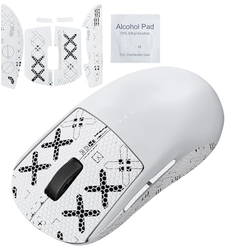 Maus Griptape Kompatibel mit Logitech G Pro X Superlight Bessere Griffigkeit und Kontrolle für Ultimative Präzision Gamer Grip und Komfort,Selbstklebend&Rückstandsfrei,mit 1*Reinigungswatte