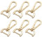 WKRTDY Portachiavi con gancio per borse: 6 pcs chiusura girevole in metallo, fermagli con artiglio di aragosta lega moschettoni girevoli, come accessori fai da te per borse, tracolle in pelle, oro