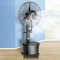 KEJIAWU Industrieller Sprühventilator, Profi-Außen-Standventilator mit Sprühnebelfunktion, Oszillierender Standventilator, Befeuchtung mit Hoher Leistung(65cm/26in)