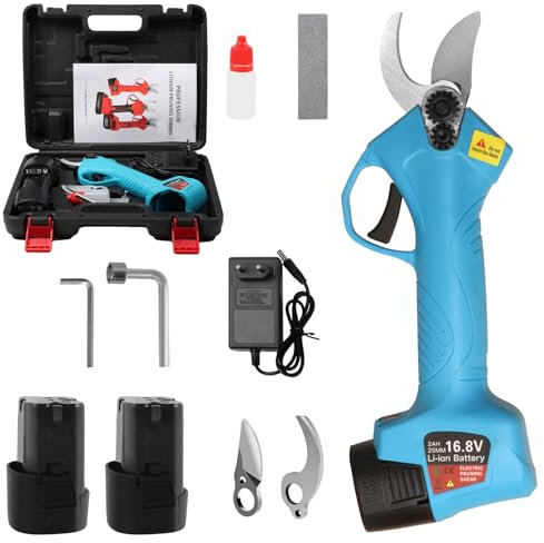 Forbice Potatura a Batteria 25 mm Cesoie a Batteria per Potatura Cesoia da Potatura Elettrica Ricaricabile Professionale per Giardinaggio Albero (16,8V-2Ah)