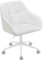 WOLTU Homeoffice Stuhl, Schreibtischstuhl, Drehstuhl, Schminkstuhl, höhenverstellbar, 150 kg belastbar, mit Bouclé-Sitz, Creme+Beige, BS175grcm