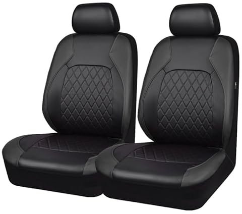 YNEION Auto-Sitzbezug Komplettset, PU Leder + Baumwolle, für Dacia Sandero Stepway 3.Gen 2012-2025, Sitzbezug Set, Innenraum Zubehör