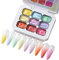Gel de pintura - barniz de dibujo altamente pigmentado, gel UV drrying | Rastreado preciso para uñas acrílicas, acabado de calidad sostenible de kit de decoración de colores de calidad